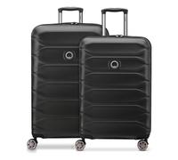 Delsey Paris Meteor 4-Rollen Kofferset M+L mit Dehnfalte schwarz