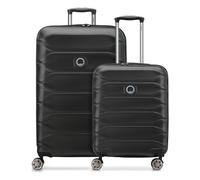 Delsey Paris Meteor 4 Rollen Kofferset 2-teilig mit Dehnfalte schwarz