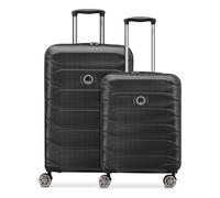 Delsey Paris Meteor 4-Rollen Kofferset S + M mit Dehnfalte schwarz