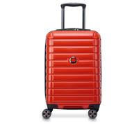 Delsey Paris Shadow 5.0 - 4-Rollen-Kabinentrolley USB 55 cm (intensives rot)