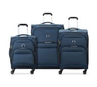 DELSEY Sky Max 2.0 Expandable 4 Double Rolls Trolley L / M / S Blue 
