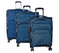 DELSEY PARIS Sky Max 2.0 Expandable 4 Double Rolls Trolley L / M / S Blue