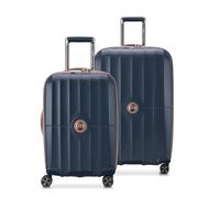 DELSEY PARIS St. Tropez Hartschalenkoffer mit Erweiterungsfunktion und Rollen mit 360°-Drehung, Marineblau, 2-Piece Set (21/28)