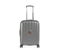 Delsey Paris St. Tropez Slim Line 4-Rollen Trolley platin, Polycarbonat, Unisex
