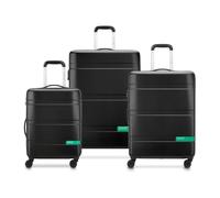 DELSEY Paris x United Colors of Benetton Now Hardside Hartschalenkoffer, 76 cm x 51 cm x 29 cm, 94 l, L, Schwarz, Large, Trolley Case/Upright