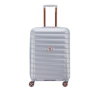 Delsey Shadow 5.0 Spinner 66 cm - Erweiterbar 72/80 Liter - 66x44x29.5/32.5 cm - platinum