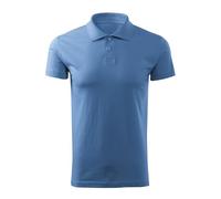 DELUNO Poloshirt Herren Kurzarm - Himmelblau Single Jersey - Poloshirts für Herren Sport - Arbeits - Business - Geschenkidee - Herren Poloshirt Kurzarm XL (202-XL-Himmelblau)