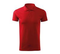 DELUNO Poloshirt Herren Kurzarm - Rot Single Jersey - Poloshirts für Herren Sport - Arbeits - Business - Geschenkidee - Herren Poloshirt Kurzarm XL (202-XL-Rot)