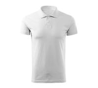DELUNO Poloshirt Herren Kurzarm - Weiß Single Jersey - Poloshirts für Herren Sport - Arbeits - Business - Geschenkidee - Herren Poloshirt Kurzarm XL (202-XL-Weiß)