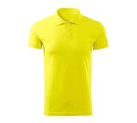 DELUNO Poloshirt Herren Kurzarm - Zitronengelb Single Jersey - Poloshirts für Herren Sport - Arbeits - Business - Geschenkidee - Herren Poloshirt Kurzarm XL (202-XL-Zitronengelb)