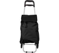 Deluxa Shopping Trolley Einkaufswagen, schwarz, 1 Stück