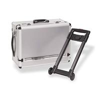 Alukoffer Pilotenkoffer Trolley Alu Koffer Alutrolley Reisekoffer SILVER STRIPE
