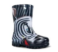 DEMAR bunte Kinder Gummistiefel viele Motive TWISTER PRINT, Zebra, 24/25 EU
