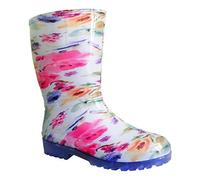 DEMAR Damen Mädchen Gummistiefel RAINNY Print (37/38, Blumen)