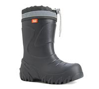 demar. Eva federleichte Kinder Gummistiefel mit Stulpe gefüttert Mammut-S (34/35, Graphit mit Filz-Innenschuhen)