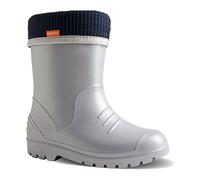 DEMAR. federleichte Kinder EVA Gummistiefel gefüttert Dino (28/29, silber)