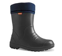 DEMAR. federleichte Kinder EVA Gummistiefel gefüttert Dino (30/31, graphit)