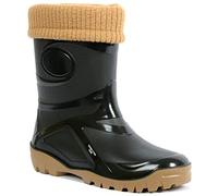 demar. Gummistiefel mit Wolle gefüttert Young FUR-2, Farbe: Schwarz-Beige, Größe: 39