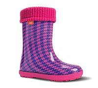 DEMAR Kinder Gummistiefel gefüttert Hawai LUX (22/23, Pepita pink)