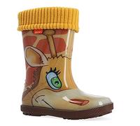 demar. Kinder Gummistiefel gefüttert Hawai Lux - Giraffe - Gr. 26/27