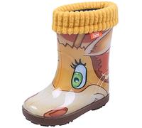 demar. Kinder Gummistiefel gefüttert Hawai Lux - Giraffe - Gr. 30/31