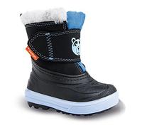 DEMAR Kinder Winterstiefel mit Wolle gefüttert Bear (22/23, schwarz/blau)