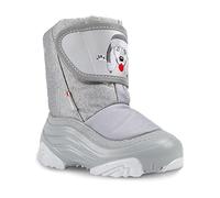 DEMAR. Kinder Winterstiefel mit Wolle gefüttert Doggy (24/25, silber)