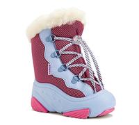 Demar Kinder Winterstiefel mit WOLLE gefüttert SNOWMAR (28/29, blau/rosa)