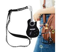 demaxiyad Violin-Schlüsselanhänger mit Sound, der kleinste Schlüsselanhänger für Violine der Welt - Miniatur Violine Schlüsselanhänger LED Violine Schlüsselanhänger kleiner Anhänger Spielzeug Violine