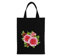 Demiawaking 5D Diamond Painting Handtasche, Diamant Malerei Tasche DIY Einkaufstasche Leinen Wiederverwendbar faltbar Shopping Organizer Tasche Geschenk 38x30cm (A)