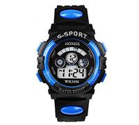Demiawaking Mode Multifunktion wasserdichte Jungen Sport elektronische Kinderuhren (Blau)