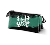 Demon Slayer Sutoriku-Dreifach Federmäppchen, Mehrfarbig, 23 x 11 cm