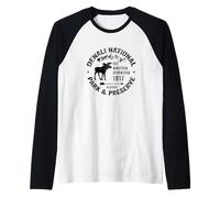 Denali National Park Alaska AK USA Elch Souvenir Neuheit Raglan