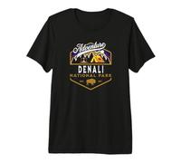 Denali National Park Alaska USA Wandern Radfahren Rucksackreisen Premium T-Shirt
