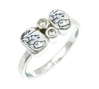 Dendrit-Opal Edelstein Bandring 925 Sterling Silber Herren & Damen Geschenkartikel Handgefertigter Schmuck TSR1153CI_7 (53 (16.9))