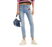 Desigual Women's Woman Denim Long Trouser Jeans, Blue, 40