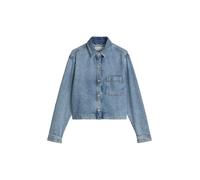 Langarmbluse MARC O'POLO "aus Lyocell-Leinen-Baumwolle-Mix", Damen, Gr. L, light blau, Obermaterial: 61% Lyocell, 20% Leinen, 19% Baumwolle, unifarben, relaxed fit normal, Manschette, Blusen (98584904