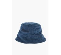 Denim-Bucket-Hat mit geprägtem Logo in Blau S