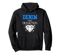 Denim & Diamonds Country Classy Jeans Schmuck Girls Night Pullover Hoodie