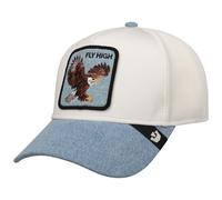 Goorin Bros. Denim Fly High Cap Basecap Baseballcap Truckercap Meshcap Damen/Herren - Snapback, mit Schirm Frühling-Sommer Herbst-Winter Frühjahr Sommer Herbst Winter - One Size weiß