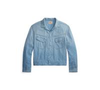 Denim-Hemdjacke mit Hufeisendruck M Blue