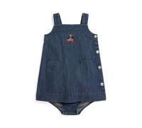 Denim-Latzrock mit Polo Bear 12 MON Silver