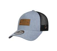 New Era Denim Leather Patch Trucker Cap Basecap Baseballcap Truckercap Meshcap Damen/Herren - Snapback, mit Schirm, Schirm Frühling-Sommer Herbst-Winter