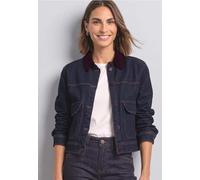 Kurzjacke STREET ONE, Damen, Gr. 40, rinse blau clean wash, 99% Baumwolle, 1% Elasthan, Jacken Kurzjacke (11067861-40) rinse blau clean wash
