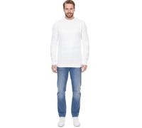 Denim Project Herren Strick-Pullover mit dezenter Musterung Baumwoll-Pullover Winter-Pullover Langarm-Shirt DP-10023-073 590 Weiß S