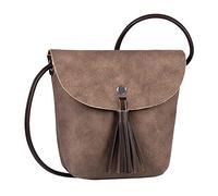 DENIM TOM TAILOR bags Ida Glitter Damen Umhängetasche Umschlagtasche Klein Braun
