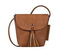 Denim TOM TAILOR bags - Womenswear IDA weaving Damen Umhängetasche S, cognac, 17x6,5x16,5