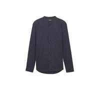 Tom Tailor Structured Langarmhemd M Navy Herringbone Structure