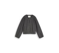 Denim Tom Tailor - Blouson Jacke in Melange-Optik dark coal grey melange - Gr. - M