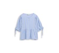 Denim Tom Tailor - Bluse mit Streifen und Schleifendetails blue white vertical stripe - Gr. - M